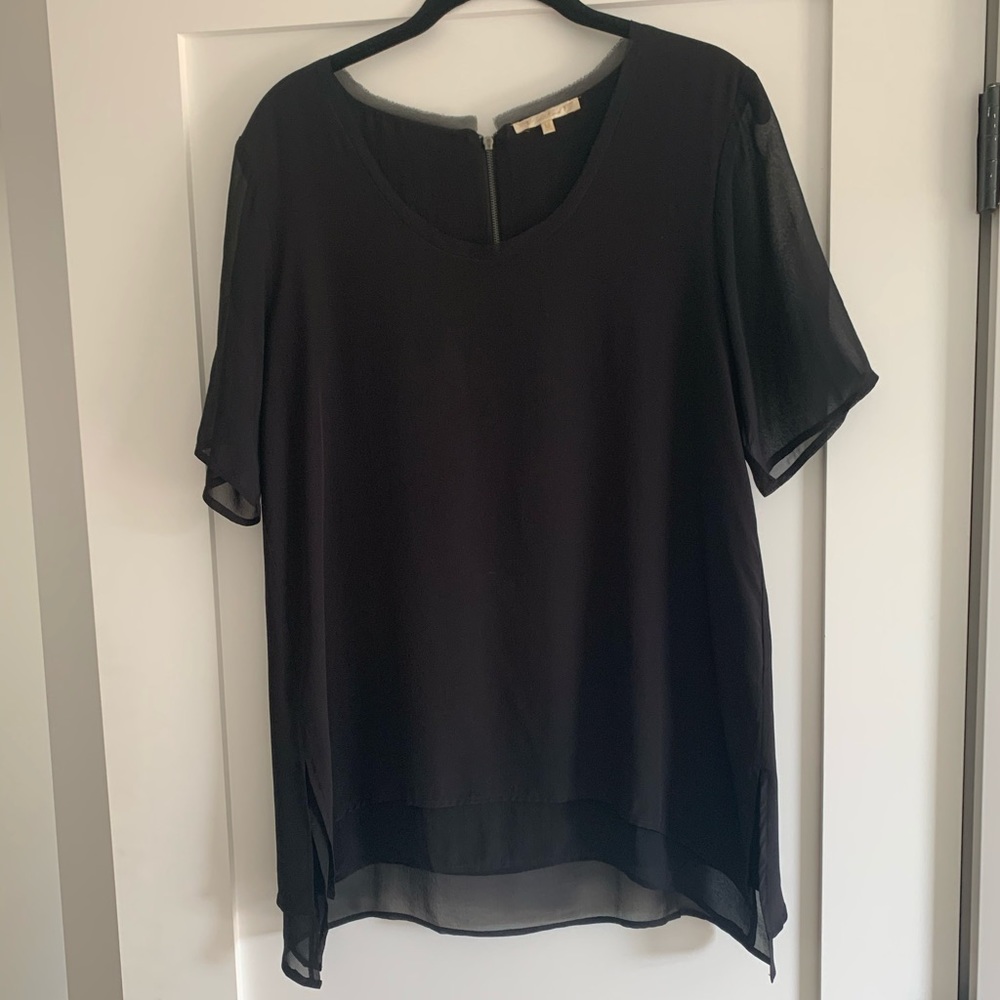 Gold hawk silk tee
